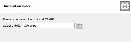 instalasi, kecuali pada pemilihan folder yang disarankan diletakkan pada folder C:\xampp.