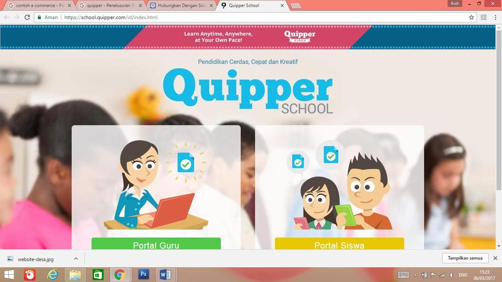Gambar 3.5. contoh web school.quipper.com 6.