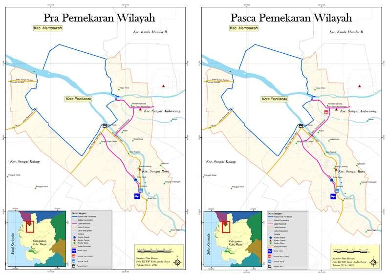 149 c. Meningkatnya Sistem Jaringan Jalan Kabupaten Meningkatnya sistem jaringan jalan kabupaten dapat dilihat dari meningkatnya aksesibilitas transportasi Perkotaan Kubu Raya.