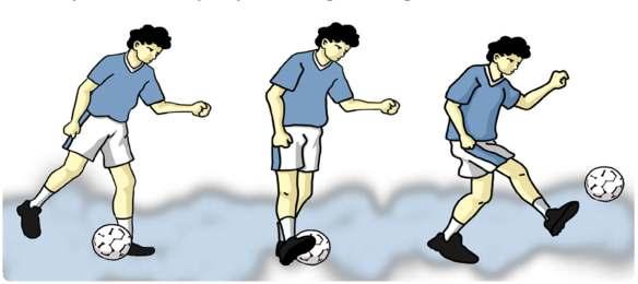 Teknik bola dalam, bagian arah kaki pada untuk .... dengan adalah perkenaan kaki bola melambung Materi PJOK