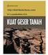 II. Kuat Geser Tanah