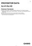 PROYEKTOR DATA XJ-V1/XJ-V2. Pedoman Pemakaian