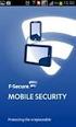 F-Secure Mobile Security. Android