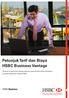 Petunjuk Tarif dan Biaya HSBC Business Vantage