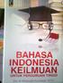 KARAKTERISTIK BAHASA INDONESIA ILMIAH MAKALAH