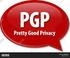 PGP (PRETTY GOOD PRIVACY)