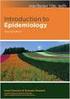 INTRODUCTION OF EPIDEMIOLOGY