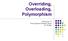 Overriding, Overloading, Polymorphism. Pertemuan 10 Pemrograman Berbasis Obyek Dr. Rodiah