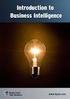 Introduction to Business Intelligence