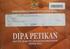 SURAT PENGESAHAN DAFTAR ISIAN PELAKSANAAN ANGGARAN PETIKAN TAHUN ANGGARAN 2017 NOMOR : SP DIPA /2017