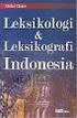 Leksikografi Indonesia: Konsep Dasar, Fungsi, Isi, Dan Jenis Kamus