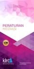 DAFTAR ISI Peraturan Mediasi KLRCA