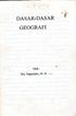 DA$AR;DASAR GEOGRAFI. Oleh: {'i. Dra. Suparmini, M. Si *;t-l'