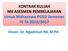 KONTRAK KULIAH MK ASESMEN PEMBELAJARAN Untuk Mahasiswa PGSD Semester IV TA 2016/2017. Dosen: Dr. Ngadimun Hd, M.Pd.