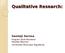 Qualitative Research: Samiaji Sarosa