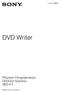 (1) DVD Writer. Petunjuk Pengoperasian DVDirect Express VRD-P Sony Corporation