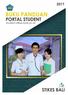 PANDUAN PORTAL MAHASISWA (Manual Student Portal) Versi 1.0