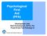 Psychological First Aid (PFA) Disampaikan oleh: Nael Sumampouw, M.Psi, Psi. Pusat Krisis Fak.Psikologi UI