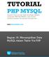 TUTORIAL PHP MYSQL Langkah Tepat menjadi Web Developer Handal, menguasai PHP dan MySQL, jalan terbaik membuat website dan aplikasi berbasis web