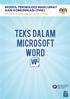 Teks dalam Microsoft word