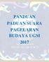 PANDUAN PADUAN SUARA PAGELARAN BUDAYA UGM 2017