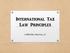 International Tax Law Principles. CHRISTINE, M.Int.Tax, CA
