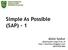 Simple As Possible (SAP) - 1. Abdul Syukur