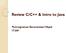 Review C/C++ & Intro to Java. Pemrograman Berorientasi Obyek IT209