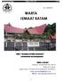 WARTA JEMAAT BATAM. ( Kamala biran Lan Kamaparisan) e-mai: Website;