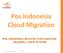 Pos Indonesia Cloud Migration. 1 Pos Indonesia Cloud Migration