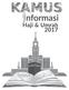 Kamus Informasi Haji & Umrah Tahun 2017 Disusun oleh Sub Bagian Informasi Haji